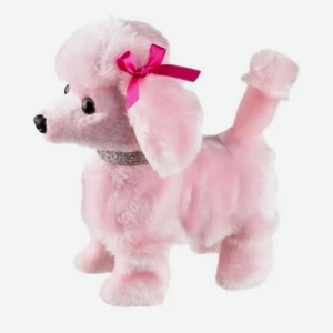 Мягкая интерактивная игрушка «Пудель», розовый