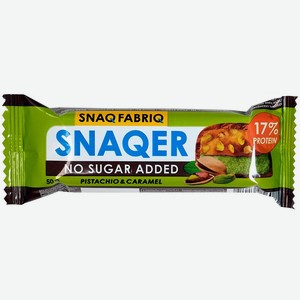 Snaq Fabriq Батончик в шоколаде SNAQER - 50 грамм - фисташка-карамель