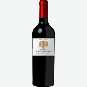 Вино CHATEAU LATAPIE Резерв Бордо АОС кр. сух., Франция, 0.75 L