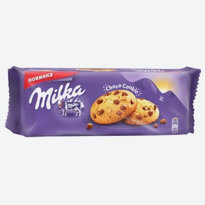 Печенье с кусочками шоколада Милка, 0.168 кг