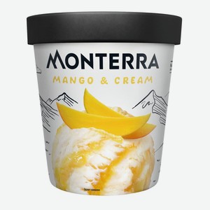 Мороженое пломбир с кусочками манго Монтерра 0.281 кг