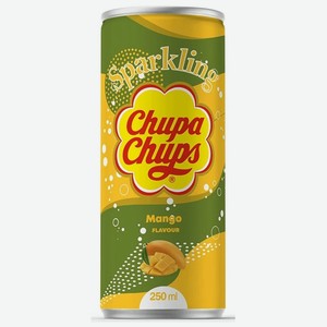 Напиток 250мл Chupa Chups sparkling Mango безалкогольный ж/б
