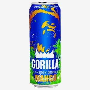 Напиток 0,45л Gorilla Energy Drink Mango Coconut ж/б