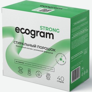 Стиральный порошок Ecogram Strong экологичный 1350 г
