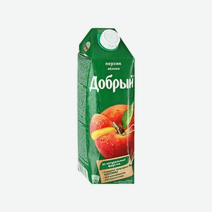 Напиток сокосодержащий ДОБРЫЙ Яблоко персик 1л