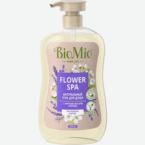 Гель д/душа 0,650 л BioMio Flower Spa с эфирным маслом лаванды пл/фл дозатор