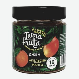 Джем 200 гр Terra Frutta Апельсин-Манго ст/б