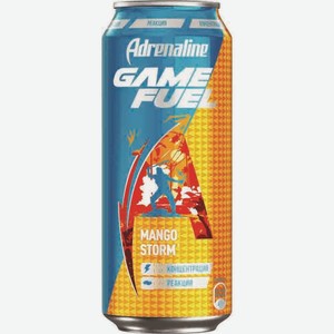 Напиток 449мл Adrenaline Game Fuel Mango Storm энергетический ж/б