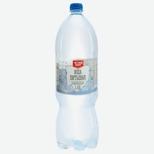 Вода питьевая 1,5л Честный выбор газированная п/бут