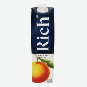 Сок 1 л Rich Апельсиновый тетра/брик