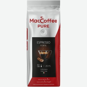 Кофе в зернах MacCoffee Pure Espresso Forte жареный натуральный 1 кг