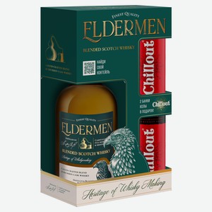 Виски Eldermen в подарочной упаковке Россия, 500 мл + Кола 0,33 л х 2 шт