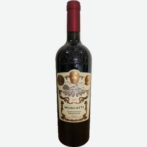 Вино Moscatti Sangiovese Primitivo красное полусухое выдержанное 13.5% 0.75л