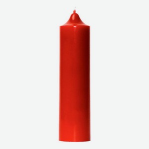 Свеча декоративная гладкая Красная: свеча 140г
