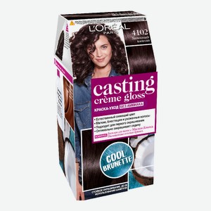 Краска для волос L Oreal Casting Creme Gloss без аммиака тон 4102, холодный каштан