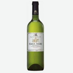 Вино Каса Нери Виура Бланко сортовое ординарное сухое белое, 0,75л 12 %