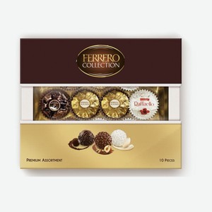 Конфеты 109,3 гр Ferrero Rocher Collection Premium Assortment к/уп