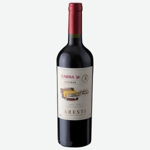 Вино Арести Кабина 56 Резерва Мальбек, красное полусухое, 13%, 0.75л, Чили