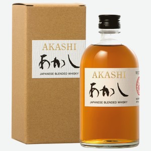 Виски Акаши Блендед п/у, 40%, 0.5л, Япония