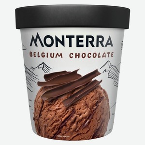 Мороженое Monterra Бельгийский шоколад, 480 мл