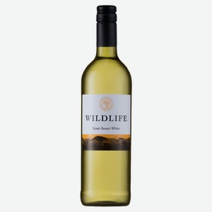 Вино Wild Life White Semi Sweet белое полусладкое ЮАР, 0,75 л