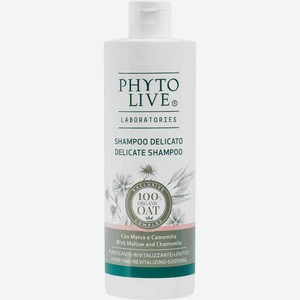 Шампунь для всех типов волос деликатный Phyto Live с мальвой и ромашкой, 400 мл