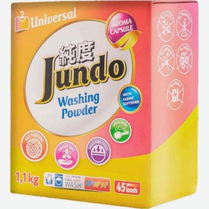 Стиральный порошок универсальный Jundo Washing Powder с кондиционером, 1,1 кг