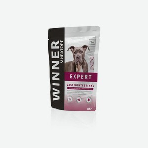 Корм консервированный полнорационный Winner Expert Gastrointestinal для взрослых собак всех пород «бережная забота о пищеварении» 0.085 кг