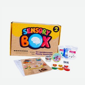 Игровой развивающий бокс SensoryBox №2 с обучающим видеоуроком / Подарочный набор для детей