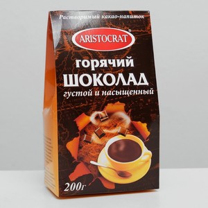 Горячий шоколад ARISTOCRAT Густой и насыщенный, 200 г
