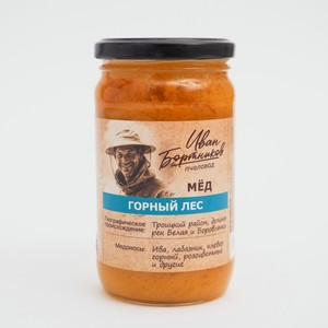 Мёд цветочный БЕРЕСТОВ А.С. Горный лес, ст/б, 500 г