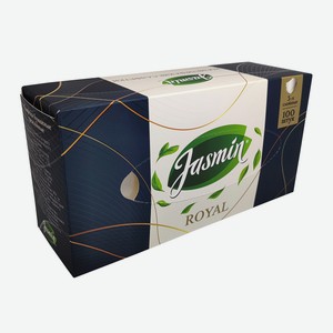 Салфетки бумажные Jasmin Royal 3 слоя, 100шт Россия