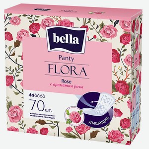 Прокладки ежедневные Bella Panty «Flora Rose» с ароматом розы, 70 шт