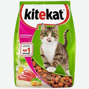 Сухой корм для кошек KITEKAT Аппетитная телятина, 1,9 кг