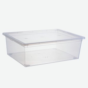 Ящик для хранения Idea, 53 х 37 х 18см, 25 л, пластик, прозрачный