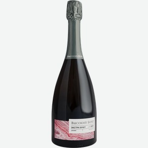 Вино игристое Высокий берег розовое экстра брют 13% 750мл