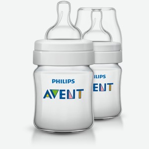 Набор бутылочек Philips Avent «Classic Plus» 125 мл 2шт. с рождения