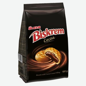 Печенье Ulker Biskrem с шоколадной начинкой, 180 г
