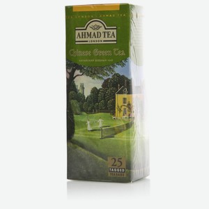 Чай зеленый Ahmad Tea байховый chinese green tea в пакетиках 25*1.8 г