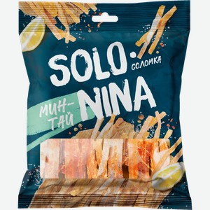 Минтай Solo Nina соломка с перцем сушено-вяленый 70г