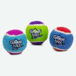 Игрушка для собак GIGWI BALL Originals Три мяча с пищалкой 4 см
