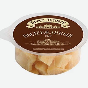 Сыр Брест-Литовск сверхтвердый колотый 45% лоток выдержанный 150г