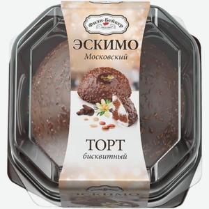 Торт Фили-Бейкер Эскимо Московский бисквитный, 450г