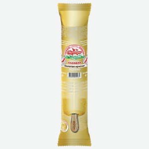 Мороженое пломбир Свитлогорье Золотая ириска в карамельной глазури, 80 г