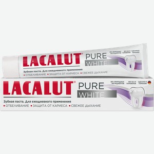 LACALUT Pure White Зубная паста 75мл