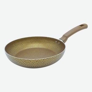 Сковорода глубокая Vari Этно коричневая с золотом 26 см