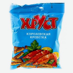 Сухарики ржано-пшеничные Хруст Королевская креветка, 40 г