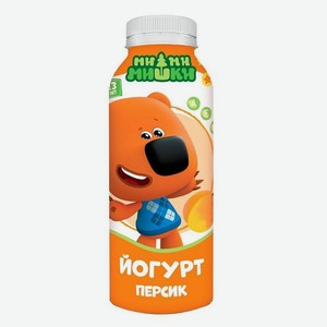 Йогурт питьевой МИ-МИ-МИШКИ Персик 2.2% 200г пэт