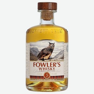 Виски Fowler’s зерновой 40% 0.5л