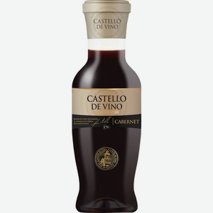 Вино Castello De Vino Cabernet красное полусладкое 10% 1л